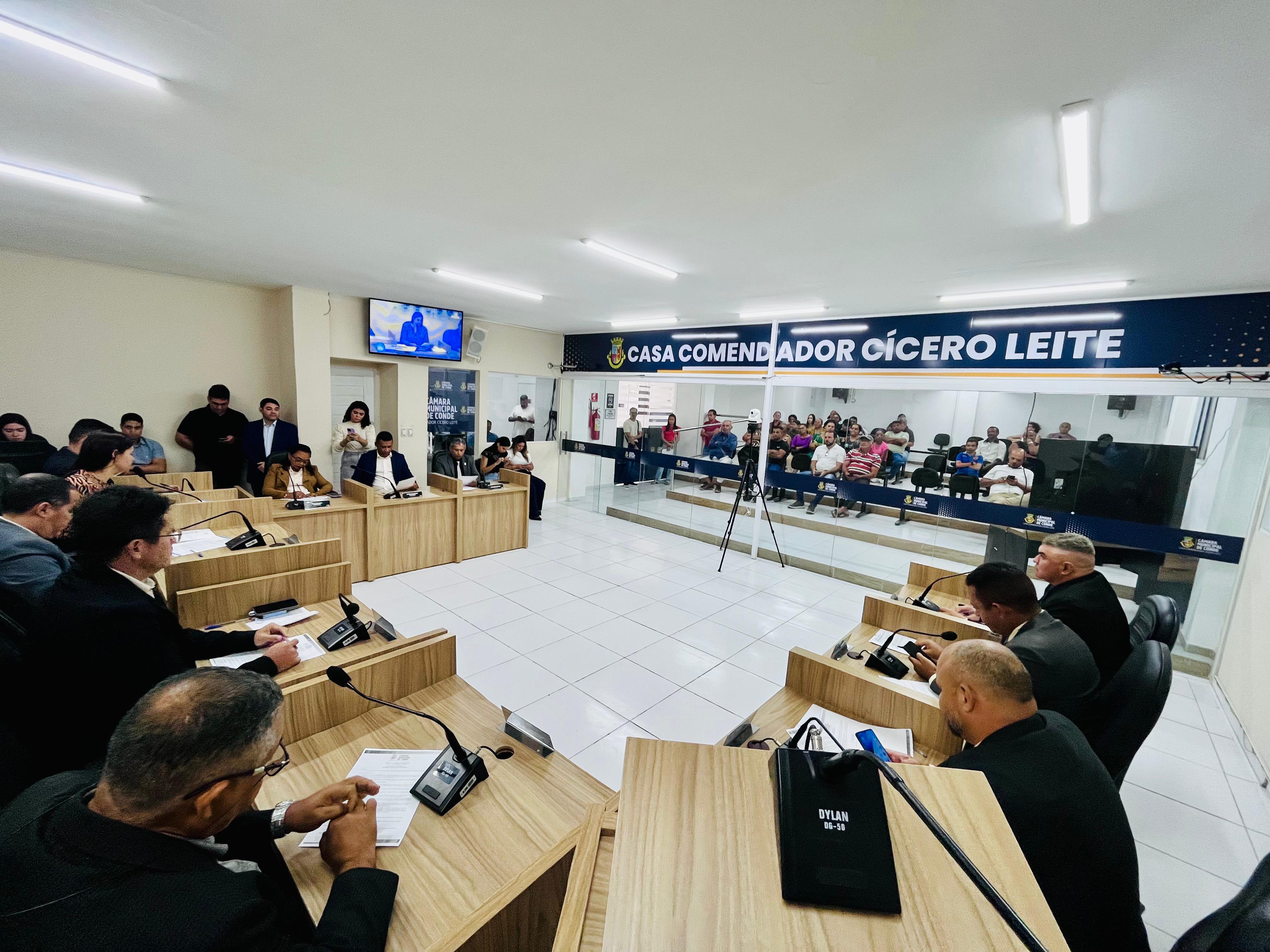 Vereadores de Conde aprovam requerimentos focados na melhoria da mobilidade e infraestrutura do município 