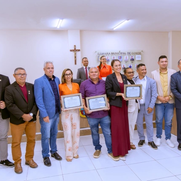 Homenagens marcam Sessão Ordinária com entrega de títulos de cidadão Condense 