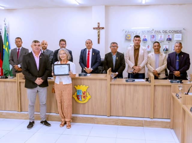 Vereadores de Conde entregam título de cidadão e aprovam homenagem ao deputado Aguinaldo Ribeiro 
