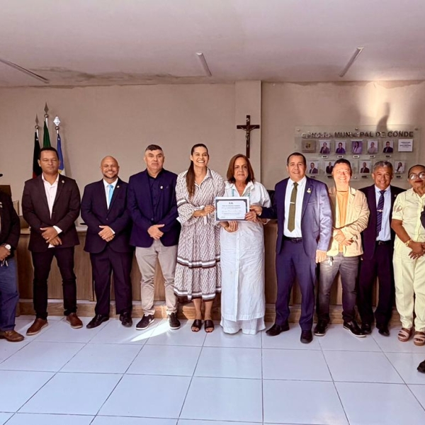 Câmara de Conde aprova projetos para entrega de títulos de cidadão em Sessão Ordinária 