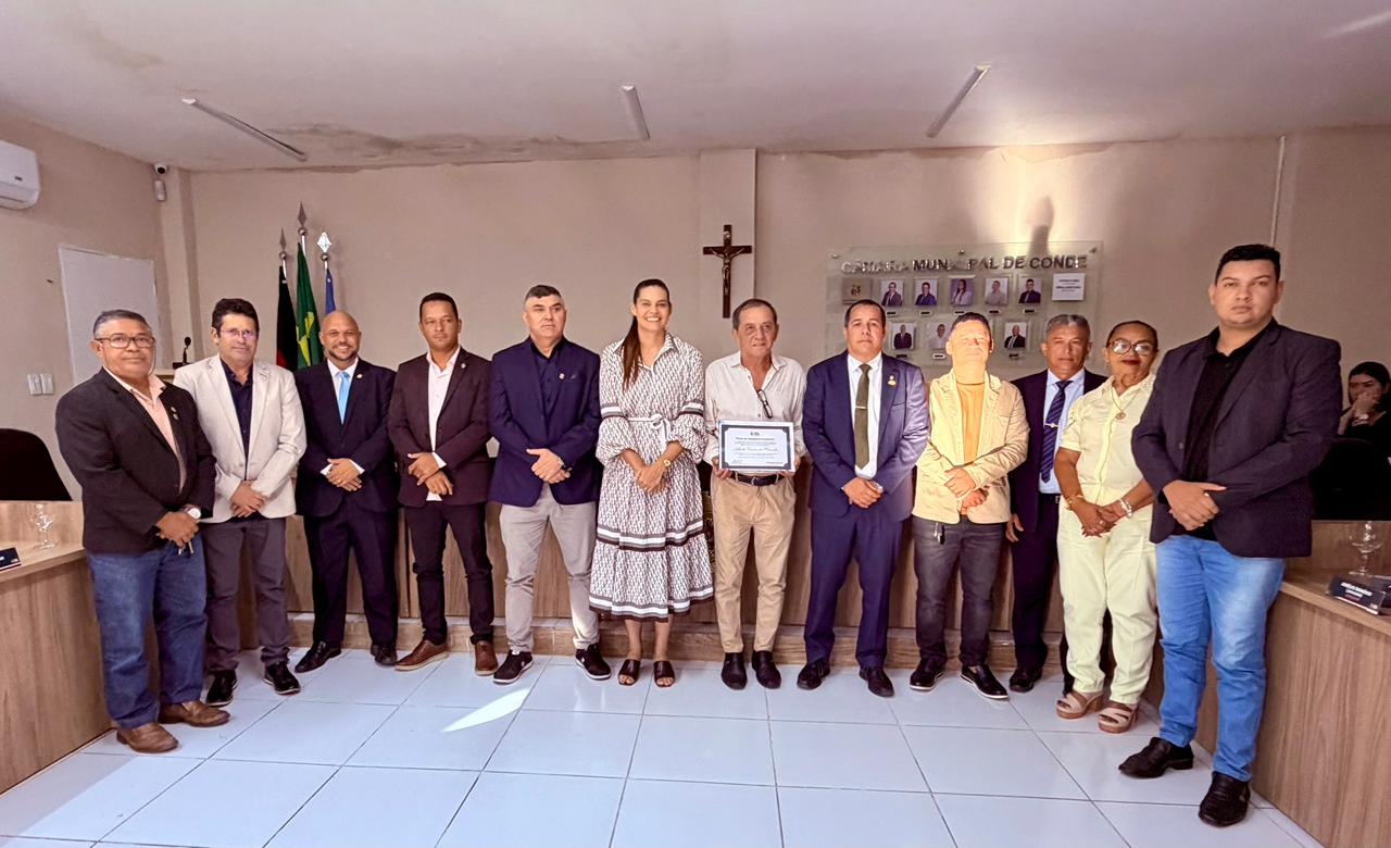Câmara de Conde aprova projetos para entrega de títulos de cidadão em Sessão Ordinária 