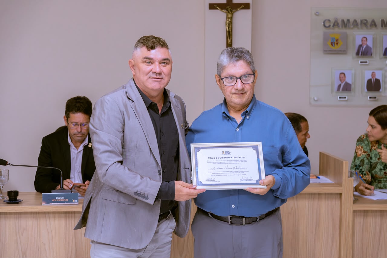 Título de Cidadão Condense é aprovado e entregue durante Sessão na Câmara