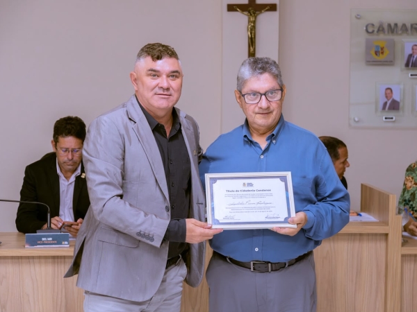 Título de Cidadão Condense é aprovado e entregue durante Sessão na Câmara